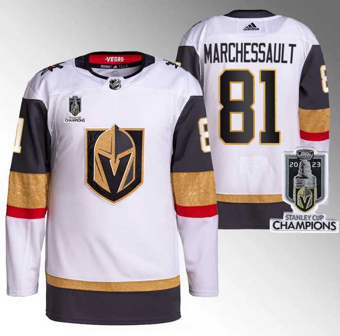 Men's Vegas Golden Knights #81 Jonathan Marchessault White 2023 Stanley Cup Champions Stitched Jersey,We sell and wholesale Men's Vegas Golden Knights #81 Jonathan Marchessault White 2023 Stanley Cup Champions Stitched Jersey on line form chian!